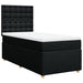 Pat box spring cu saltea, negru, 90x190 cm, textil - WALTI WALTI