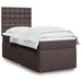 Pat box spring cu saltea, maro închis, 90x190 cm, textil - WALTI WALTI