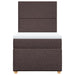Pat box spring cu saltea, maro închis, 90x200 cm, textil - WALTI WALTI