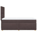 Pat box spring cu saltea, maro închis, 90x200 cm, textil - WALTI WALTI