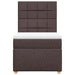 Pat box spring cu saltea, maro închis, 90x200 cm, textil - WALTI WALTI