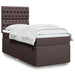 Pat box spring cu saltea, maro închis, 90x200 cm, textil - WALTI WALTI