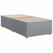 Pat box spring cu saltea, gri deschis, 90x200 cm, textil - WALTI WALTI