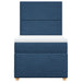 Pat box spring cu saltea, albastru, 100x200 cm, textil - WALTI WALTI
