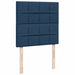 Pat box spring cu saltea, albastru, 100x200 cm, textil - WALTI WALTI