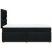 Pat box spring cu saltea, negru, 100x200 cm, textil - WALTI WALTI