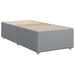 Pat box spring cu saltea, gri deschis, 100x200 cm, textil - WALTI WALTI
