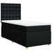 Pat box spring cu saltea, negru, 100x200 cm, textil - WALTI WALTI