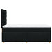 Pat box spring cu saltea, negru, 100x200 cm, textil - WALTI WALTI