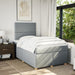 Pat box spring cu saltea, gri deschis, 120x190 cm, textil - WALTI WALTI