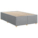 Pat box spring cu saltea, gri deschis, 120x190 cm, textil - WALTI WALTI
