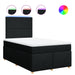 Pat box spring cu saltea, negru, 120x190 cm, catifea - WALTI WALTI