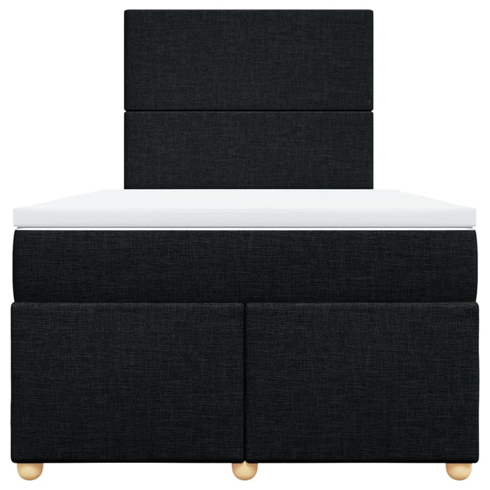 Pat box spring cu saltea, negru, 120x190 cm, catifea - WALTI WALTI