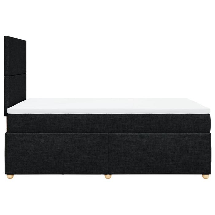 Pat box spring cu saltea, negru, 120x190 cm, catifea - WALTI WALTI