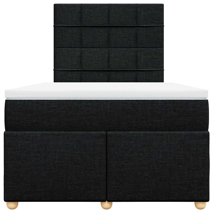 Pat box spring cu saltea, negru, 120x190 cm, catifea - WALTI WALTI