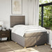 Pat box spring cu saltea, taupe, 120x190 cm material textil - WALTI WALTI