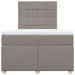 Pat box spring cu saltea, taupe, 120x190 cm material textil - WALTI WALTI