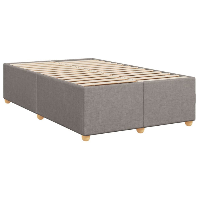 Pat box spring cu saltea, taupe, 120x190 cm material textil - WALTI WALTI