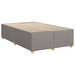 Pat box spring cu saltea, taupe, 120x190 cm material textil - WALTI WALTI