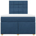 Pat box spring cu saltea, albastru, 120x190 cm, material textil - WALTI WALTI