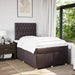 Pat box spring cu saltea, maro închis, 120x190 cm, textil - WALTI WALTI