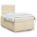 Pat continental cu saltea, crem, 120x190 cm, textil - WALTI WALTI
