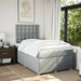 Pat box spring cu saltea, gri deschis, 120x190 cm, textil - WALTI WALTI