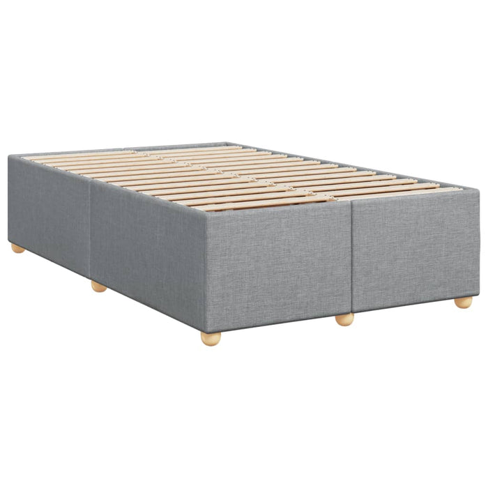 Pat box spring cu saltea, gri deschis, 120x190 cm, textil - WALTI WALTI
