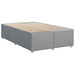 Pat box spring cu saltea, gri deschis, 120x190 cm, textil - WALTI WALTI