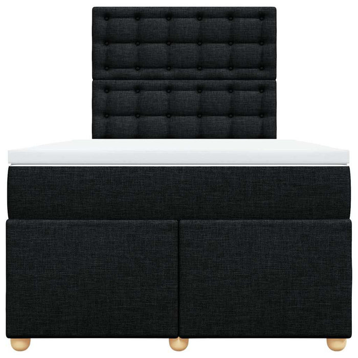 Pat box spring cu saltea, negru, 120x190 cm, catifea - WALTI WALTI