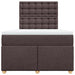 Pat box spring cu saltea, maro închis, 120x190 cm, textil - WALTI WALTI