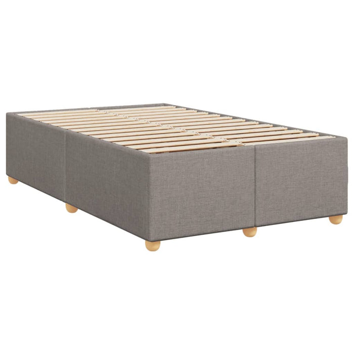 Pat box spring cu saltea, taupe, 120x190 cm material textil - WALTI WALTI