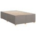 Pat box spring cu saltea, taupe, 120x190 cm material textil - WALTI WALTI