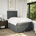 Pat box spring cu saltea, gri închis, 120x200 cm, textil - WALTI WALTI