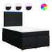 Pat box spring cu saltea, negru, 120x200 cm, textil - WALTI WALTI