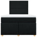 Pat box spring cu saltea, negru, 120x200 cm, textil - WALTI WALTI
