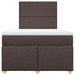 Pat box spring cu saltea, maro închis, 120x200 cm, textil - WALTI WALTI
