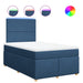 Pat box spring cu saltea, albastru, 120x200 cm, textil - WALTI WALTI