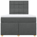 Pat box spring cu saltea, gri închis, 120x200 cm, textil - WALTI WALTI