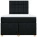 Pat box spring cu saltea, negru, 120x200 cm, textil - WALTI WALTI