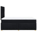Pat box spring cu saltea, negru, 120x200 cm, textil - WALTI WALTI