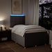 Pat box spring cu saltea, gri taupe, 120x200 cm, textil - WALTI WALTI
