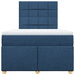 Pat box spring cu saltea, albastru, 120x200 cm, textil - WALTI WALTI