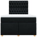 Pat box spring cu saltea, negru, 120x200 cm, textil - WALTI WALTI