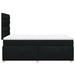 Pat box spring cu saltea, negru, 120x200 cm, textil - WALTI WALTI