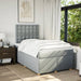 Pat continental cu saltea, gri deschis, 120x200 cm, textil - WALTI WALTI