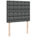 Pat box spring cu saltea, gri închis, 120x200 cm, textil - WALTI WALTI