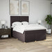 Pat box spring cu saltea, maro închis, 140x200 cm, textil - WALTI WALTI