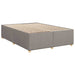 Pat box spring cu saltea, gri taupe, 140x200 cm, textil - WALTI WALTI