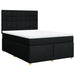 Pat box spring cu saltea, negru, 140x190 cm, textil - WALTI WALTI